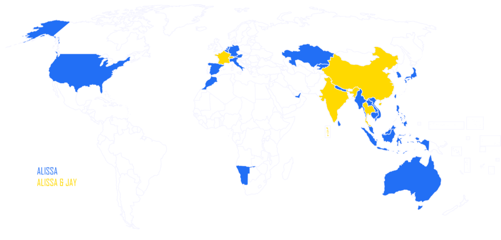 Countries We travelled to